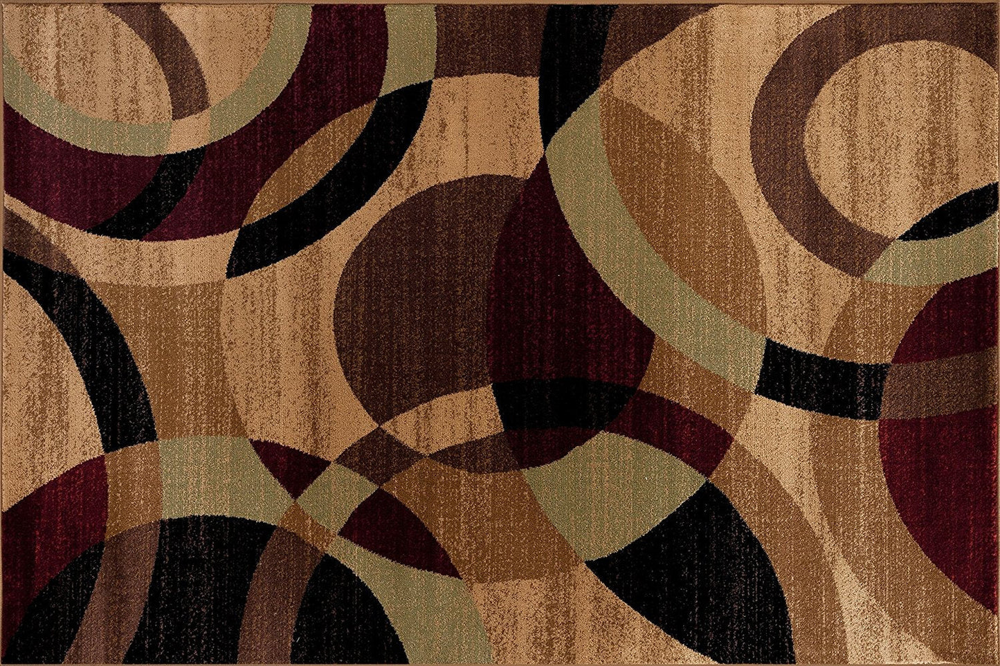 Rynx | CircleHaven Luxe Rug | Multicolored Circles | Soft & Easy to Care For | Living Room & Bedroom