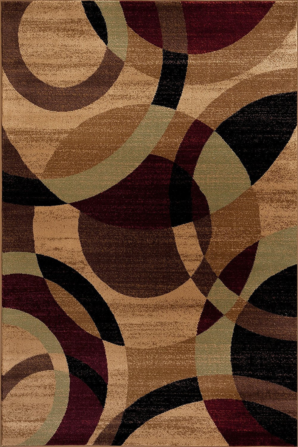 Rynx | CircleHaven Luxe Rug | Multicolored Circles | Soft & Easy to Care For | Living Room & Bedroom