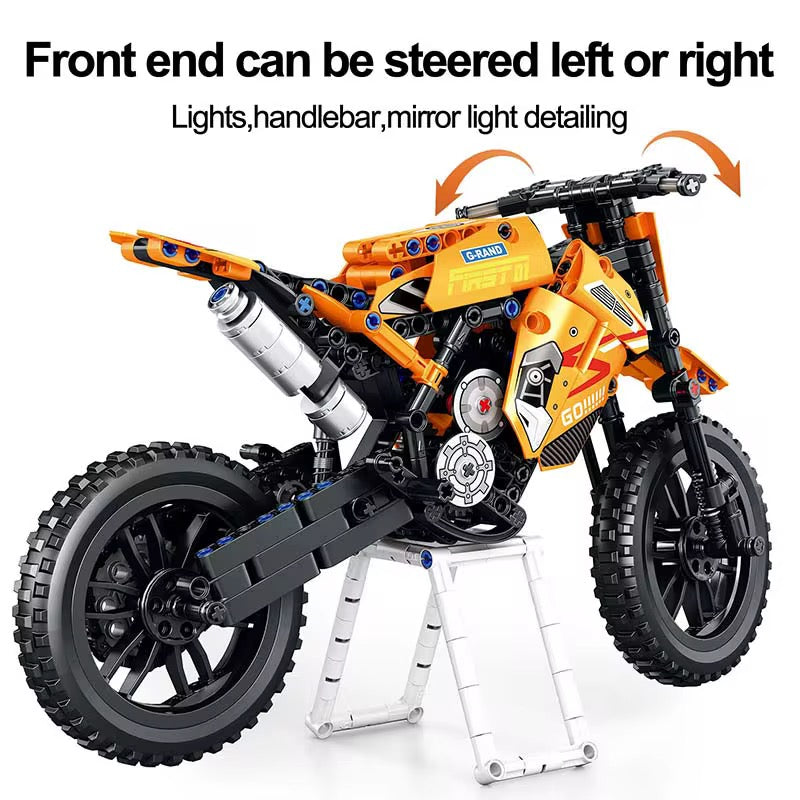 Rynx | Building Blocks Motocross Motorcycle Set 506 Parts