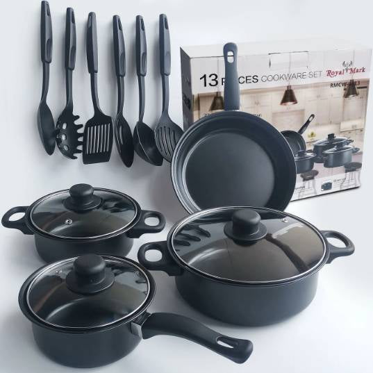 Rynx | MHome Non-stick Cookware 13-piece Various Color Options