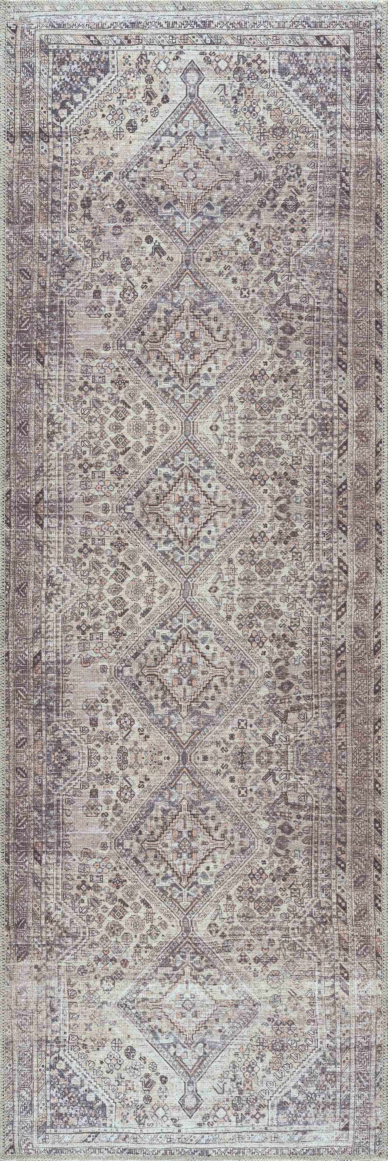 Rynx | Boho Tan Washable Rug