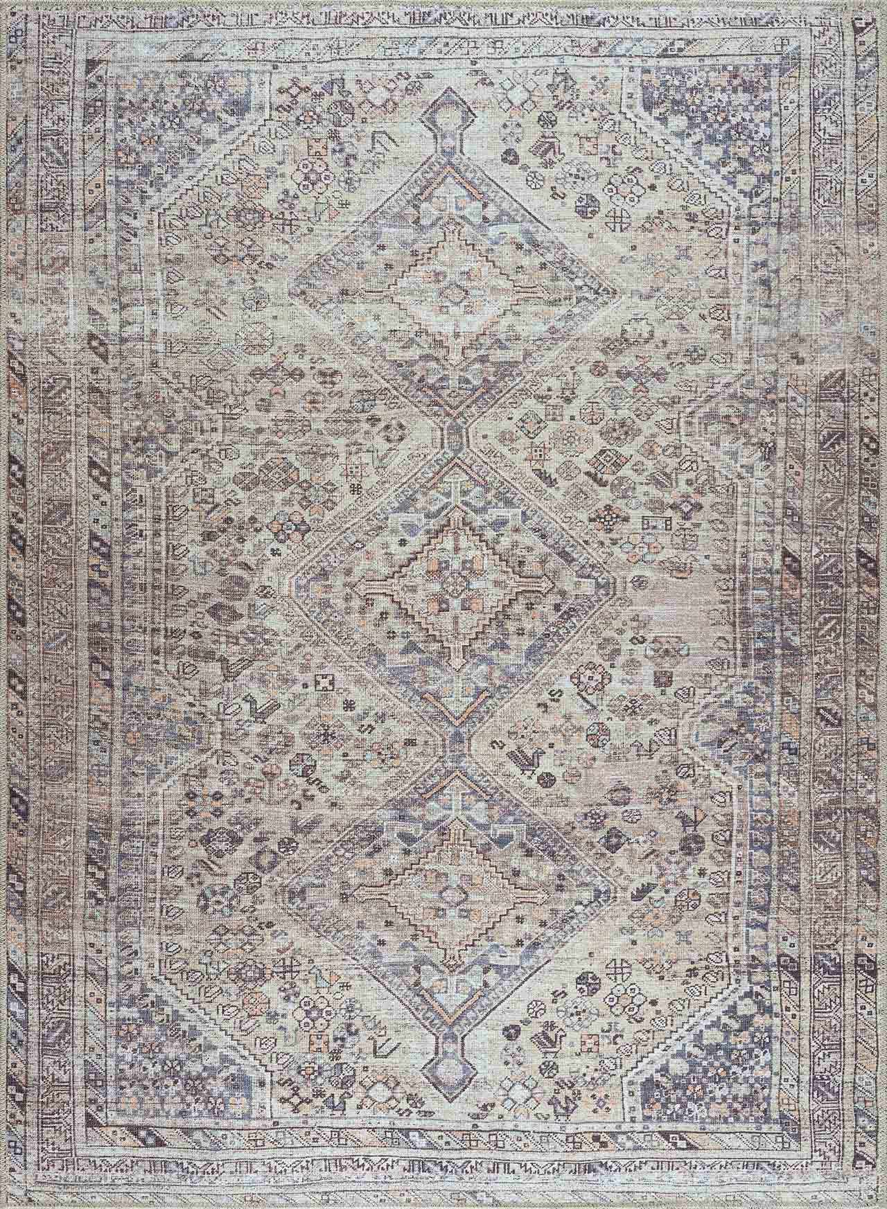 Rynx | Boho Tan Washable Rug