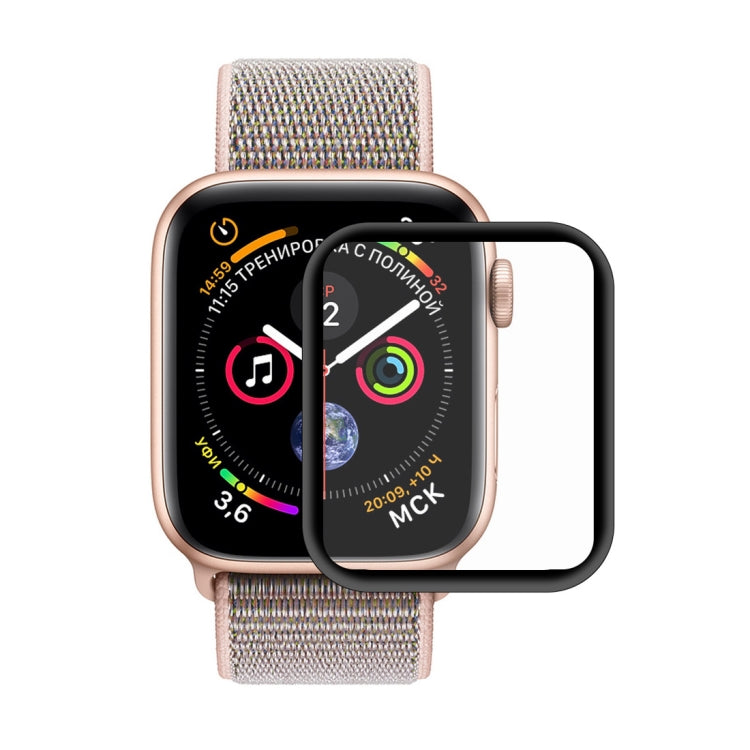 Rynx | ENKAY Hat-Prince 3D Full-Screen Electroplating PET Curved Heat Bend HD Screen Protector for Apple Watch Series 4 40mm (Black)