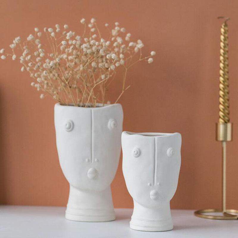 Rynx | Abstract Face Garden Vase