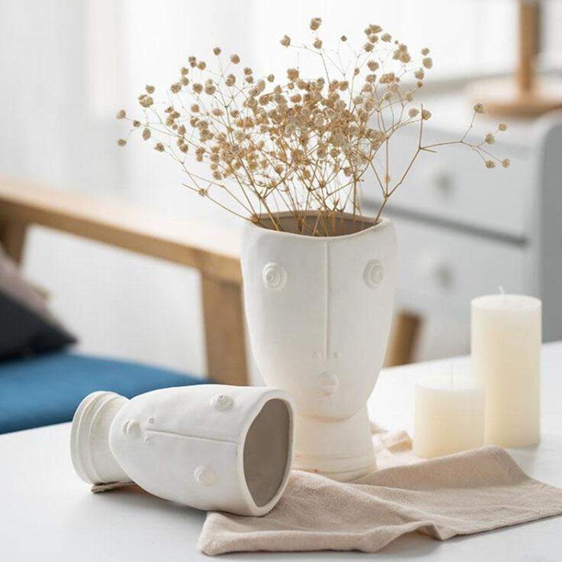 Rynx | Abstract Face Garden Vase