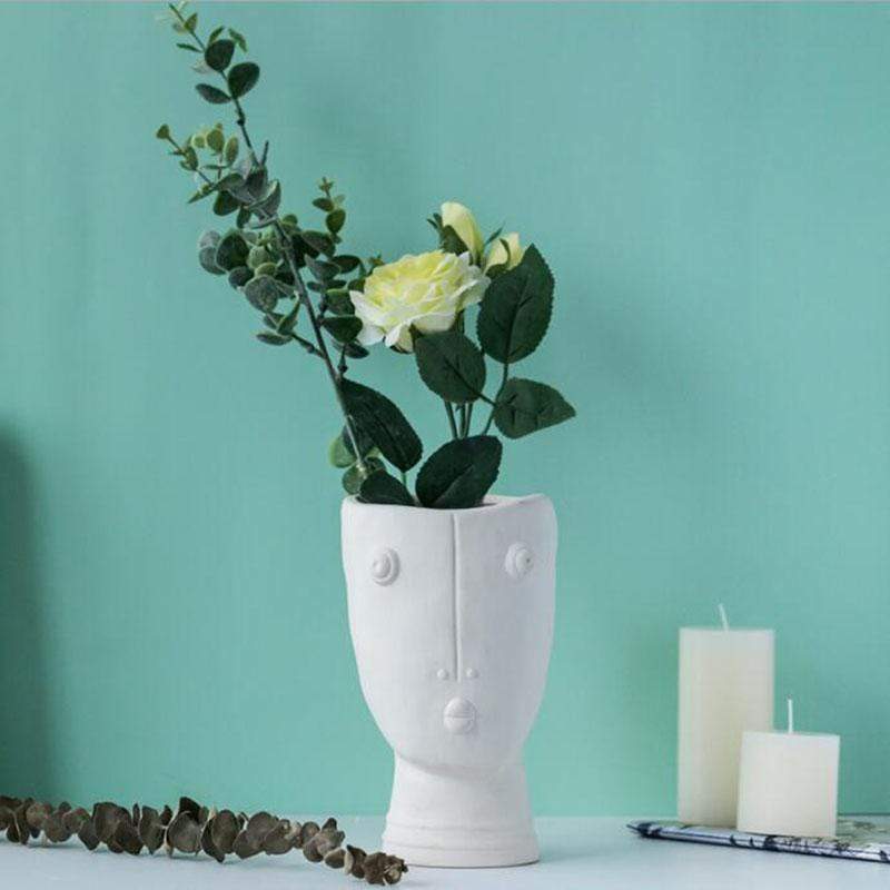 Rynx | Abstract Face Garden Vase