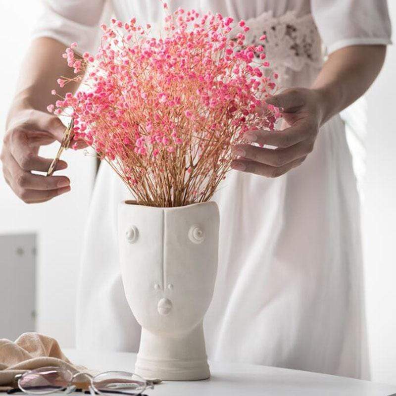 Rynx | Abstract Face Garden Vase