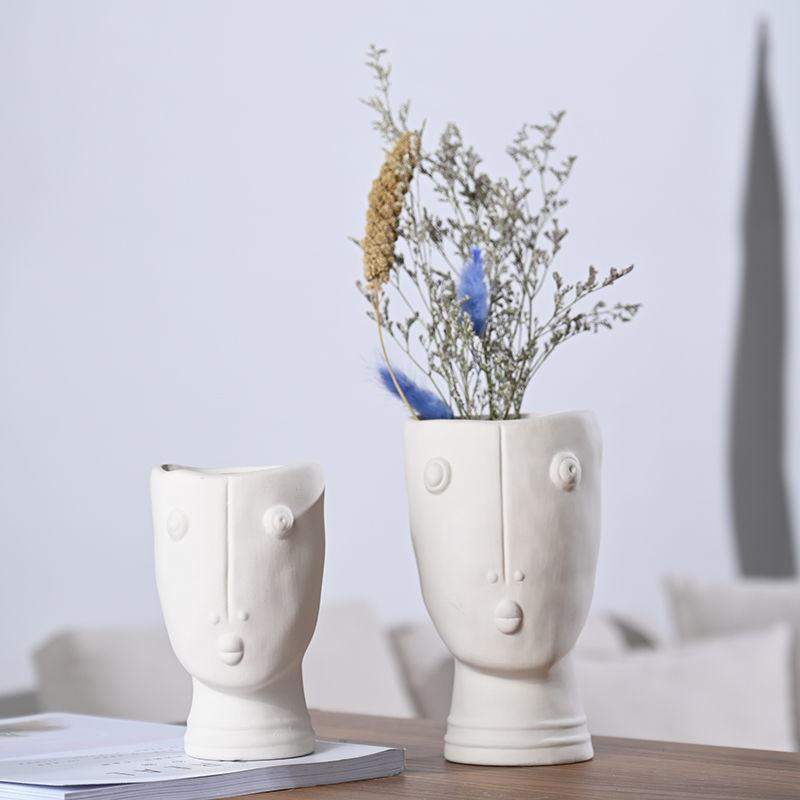 Rynx | Abstract Face Garden Vase