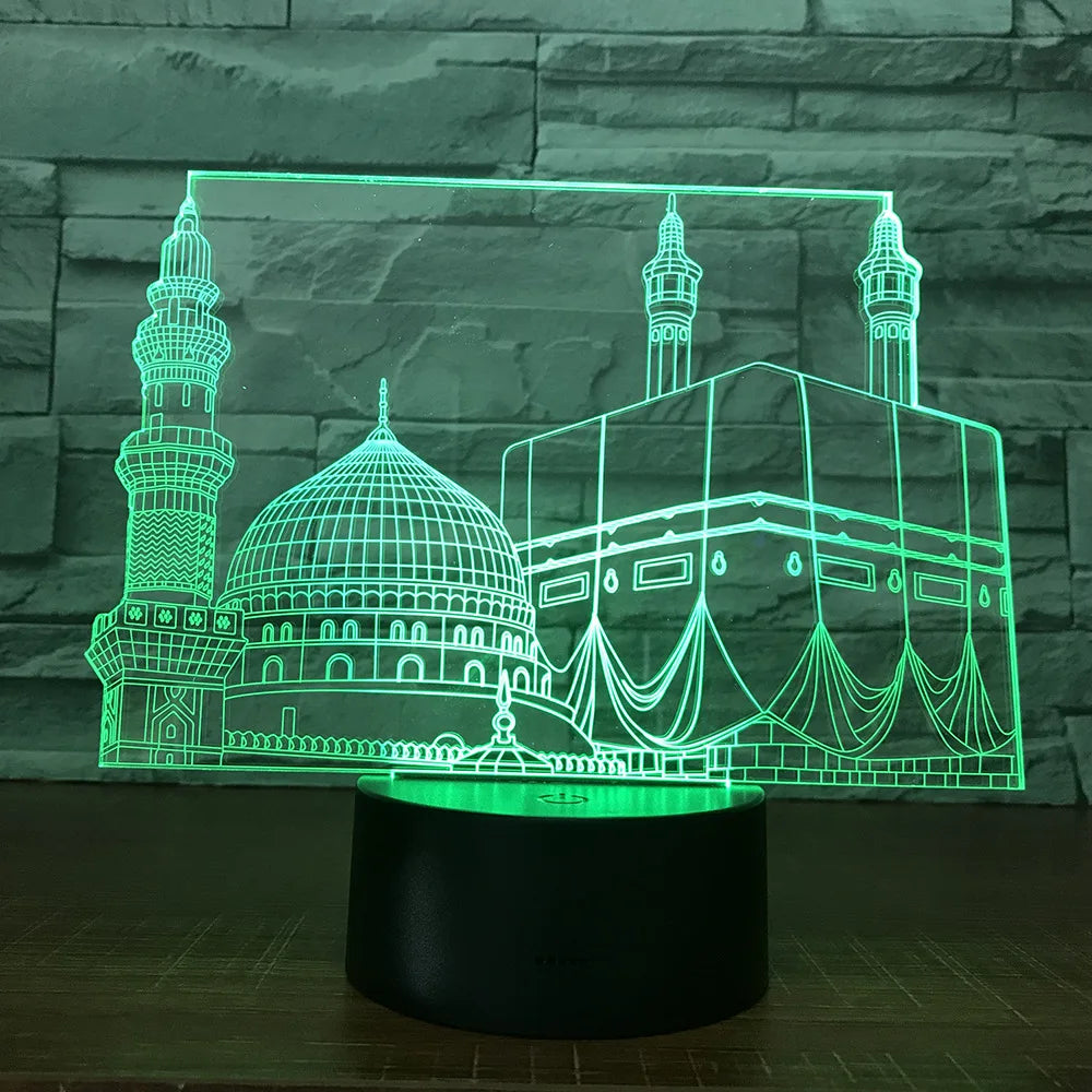 Rynx | SpiritGlow - LED Table Lamp in Mosque Design, 3D Lighting for Spiritual Atmosphere