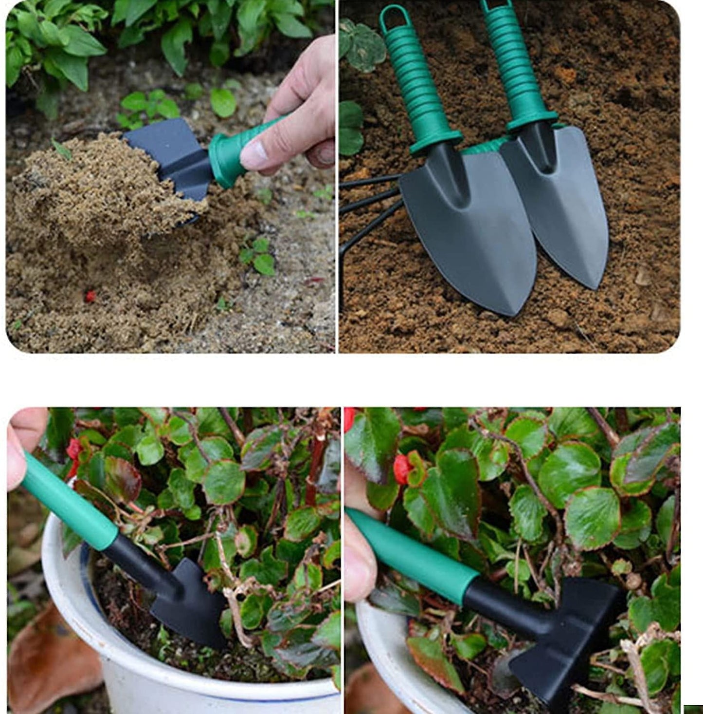Rynx | 10 Piece Garden Tool Set Garden Tools Garden Kit with Carry Case, Garden Cutter