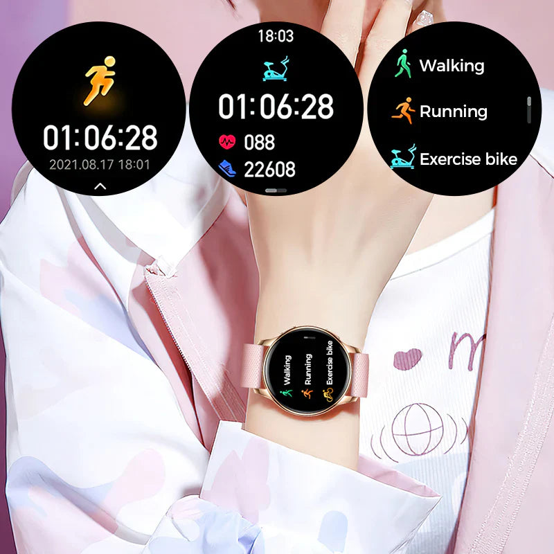 Rynx | Smartwatch with HD display, Bluetooth call, heart & sleep monitor, IP68 waterproof, Android/iOS