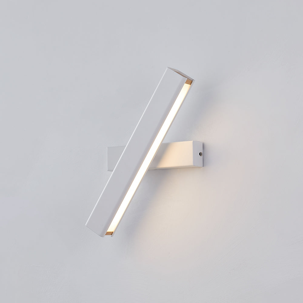 Rynx | Aqsa Modern LED Wall Lamp Indoor Reversible Rectangular Metal/Wood Living Room