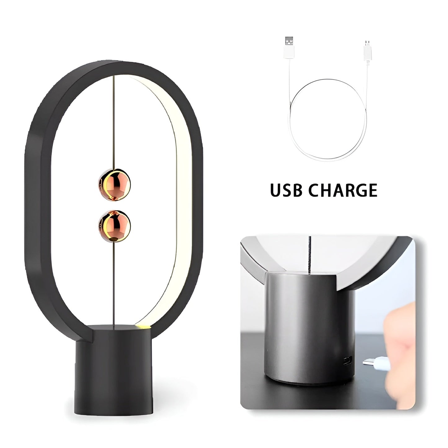 RYNX | LED BalanceGlow Lamp – Refined Atmosphere & USB Charging
