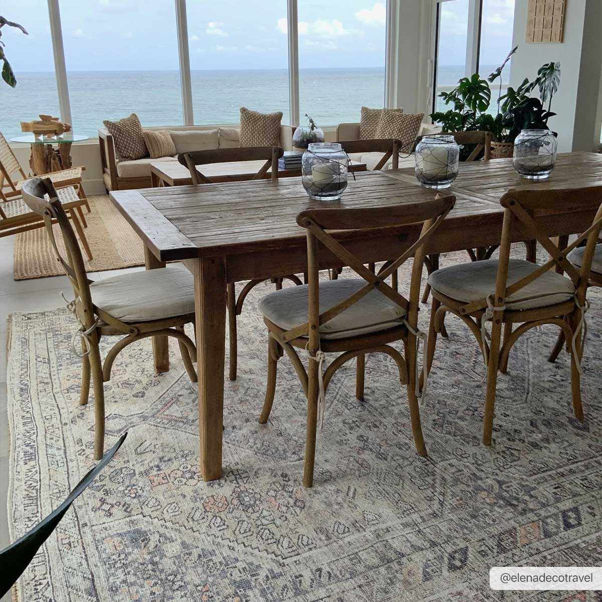 Rynx | Boho Tan Washable Rug