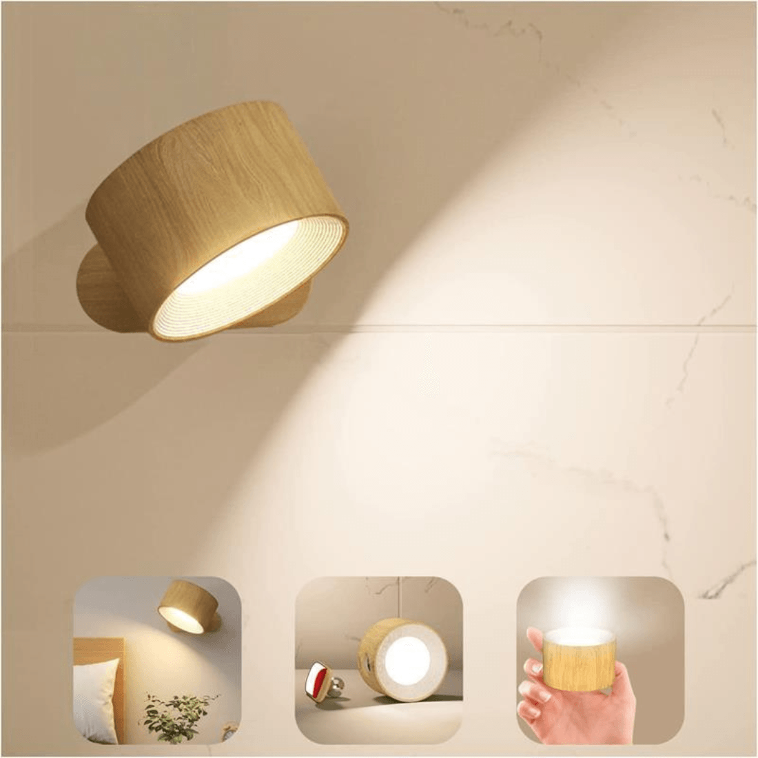 RYNX | 360° Wireless Rechargeable Wall Light