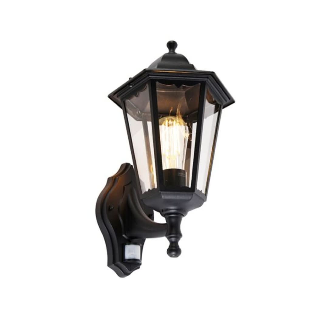 Rynx | Glow Sensor - Outdoor Wall Lamp Black with Motion Sensor