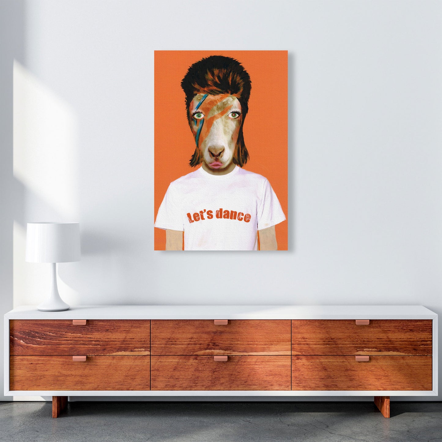Rynx | David Bowie Goat Art Print by Coco Deparis