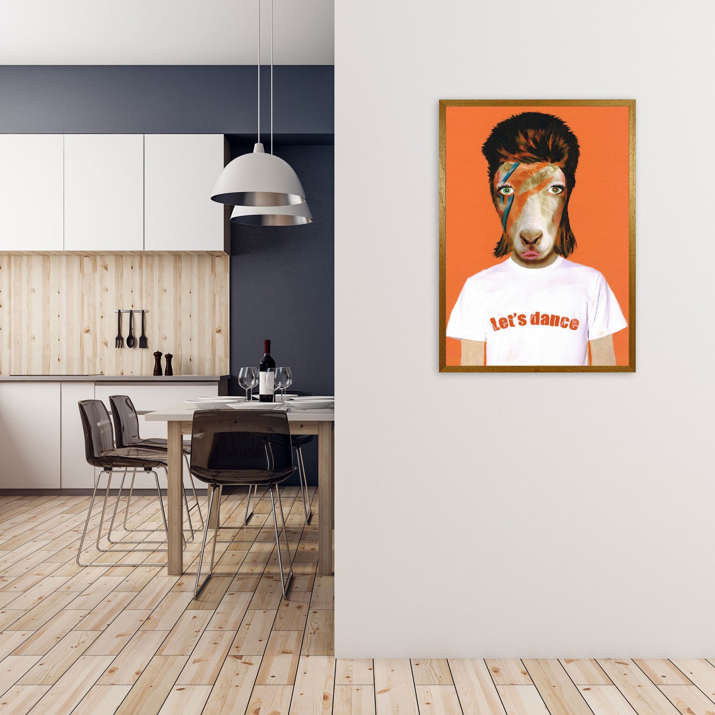 Rynx | David Bowie Goat Art Print by Coco Deparis