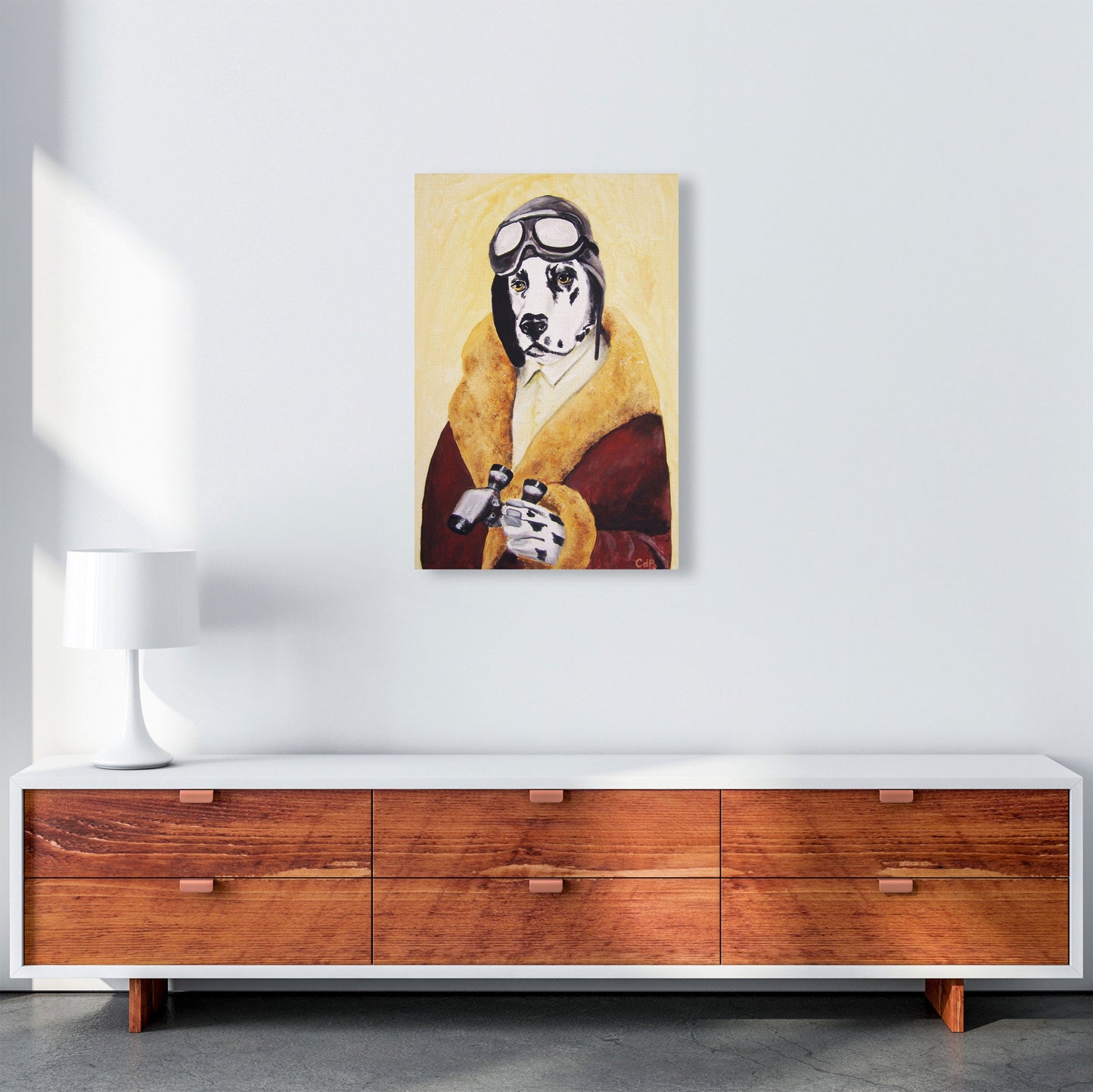 Rynx | Dalmatian Pilot Art Print by Coco Deparis