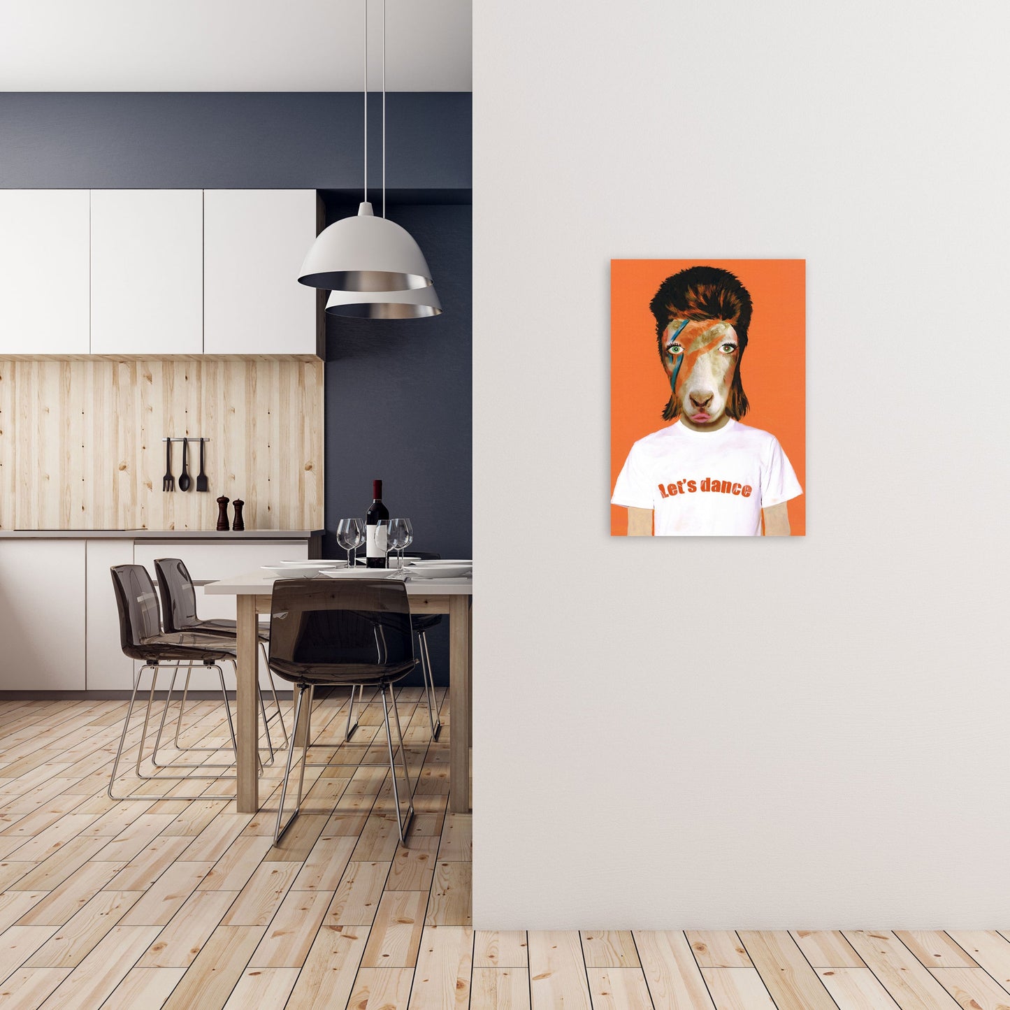 Rynx | David Bowie Goat Art Print by Coco Deparis