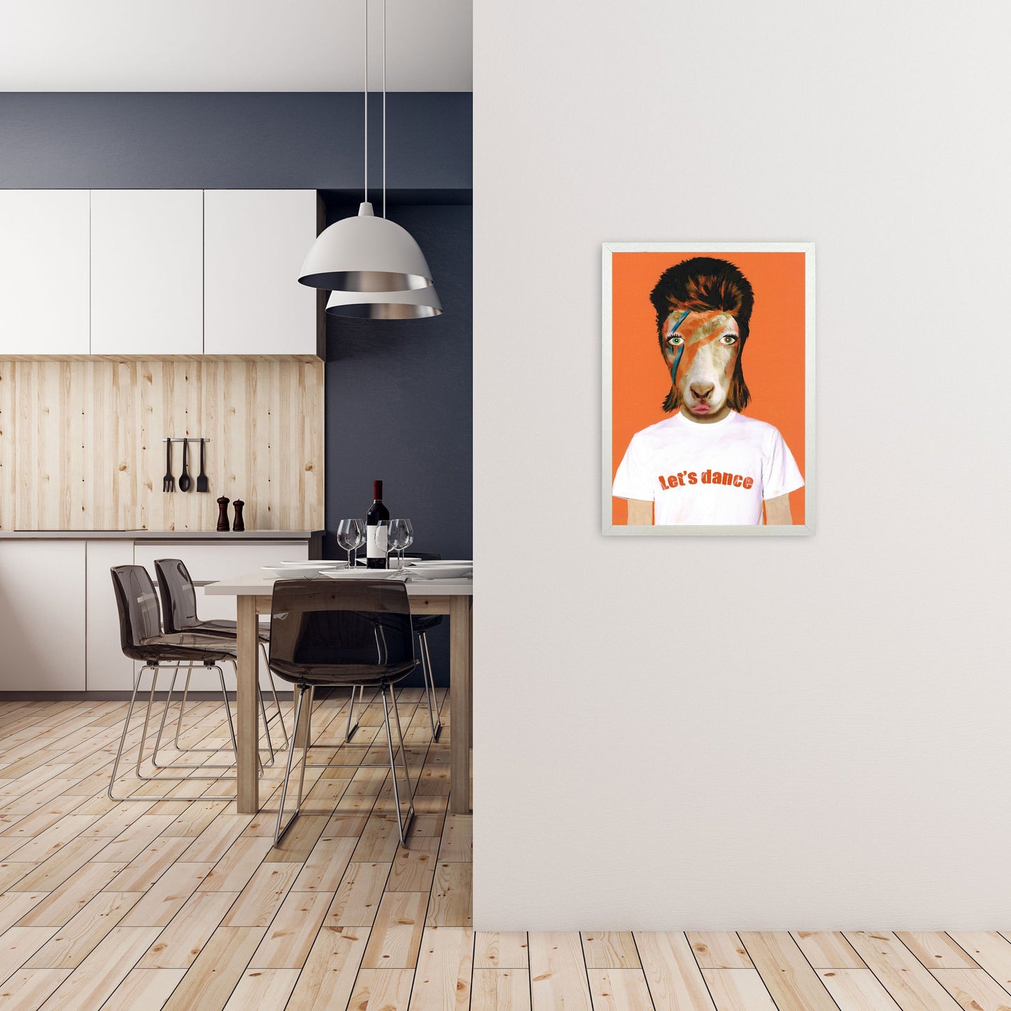 Rynx | David Bowie Goat Art Print by Coco Deparis
