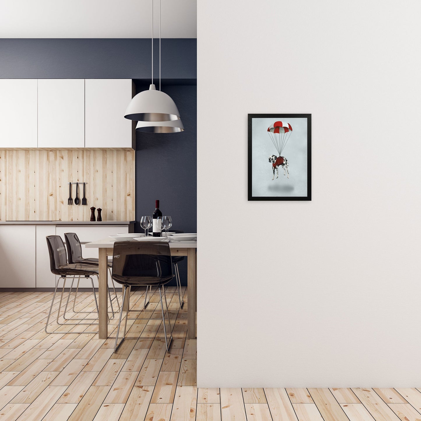 Rynx | Dalmatian Parachute Art Print by Coco Deparis