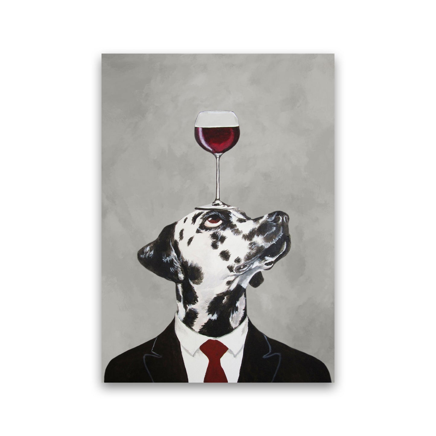 Rynx | Dalmatian With Wine Glass Art Print by Coco Deparis