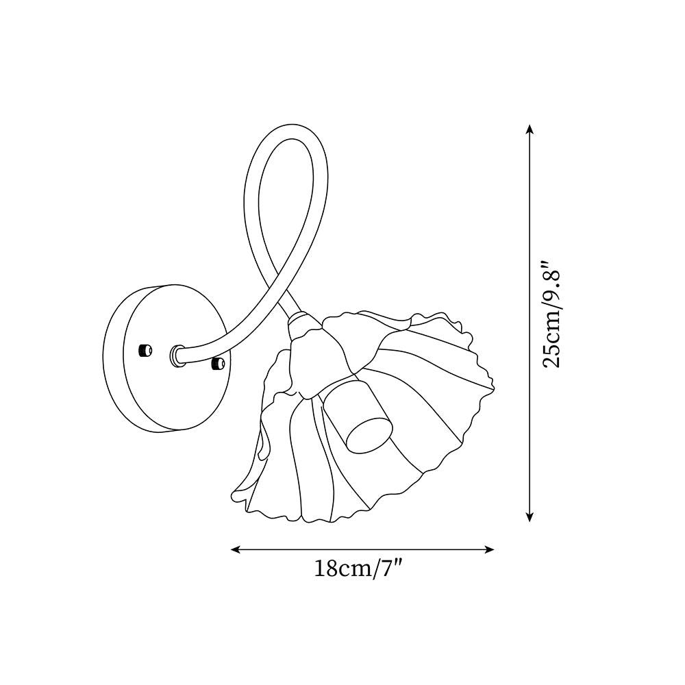 Rynx | Century Lotus Leaf Plug In Wall Lmap