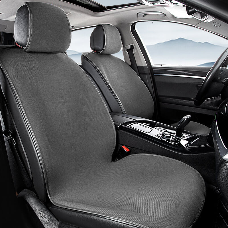Rynx | Chenille Anti-Scratch Breathable Seat Cover Front Car Seats Complete Set Gray