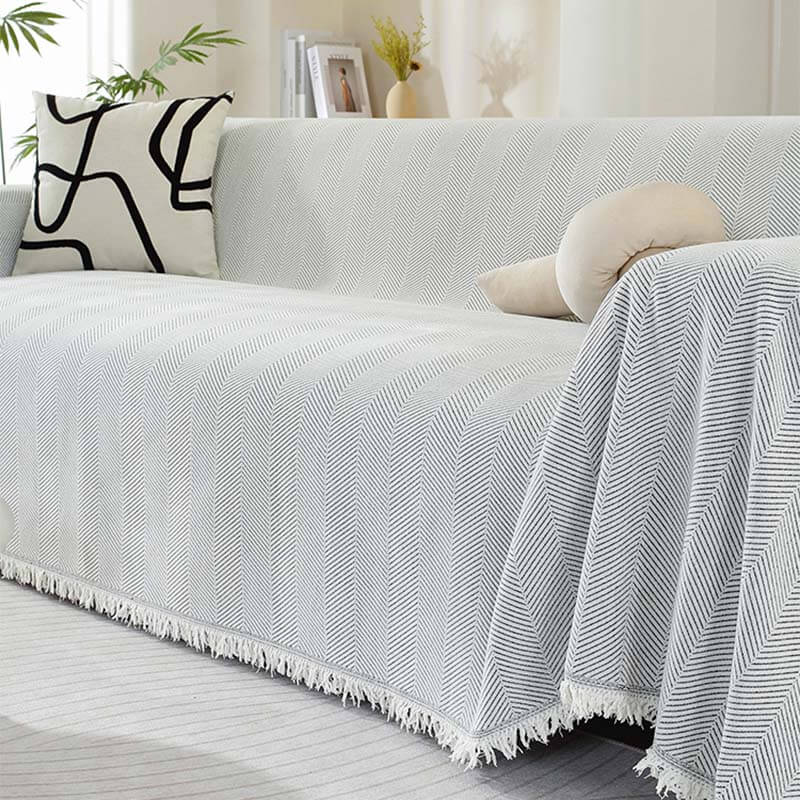 RYNX | Blanket Herringbone Tassel Couch Cover