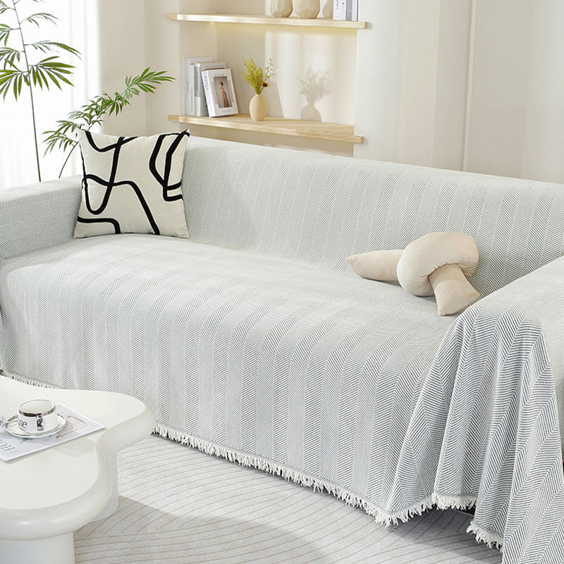 RYNX | Blanket Herringbone Tassel Couch Cover