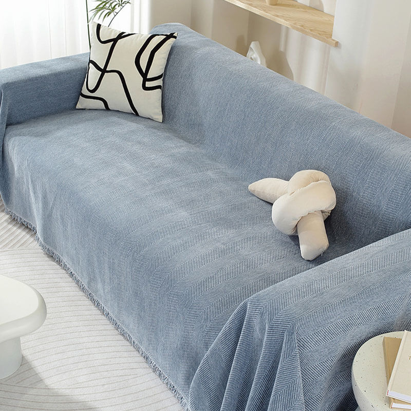 RYNX | Blanket Herringbone Tassel Couch Cover