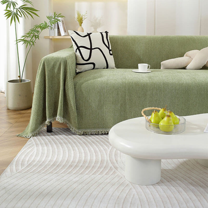 RYNX | Blanket Herringbone Tassel Couch Cover