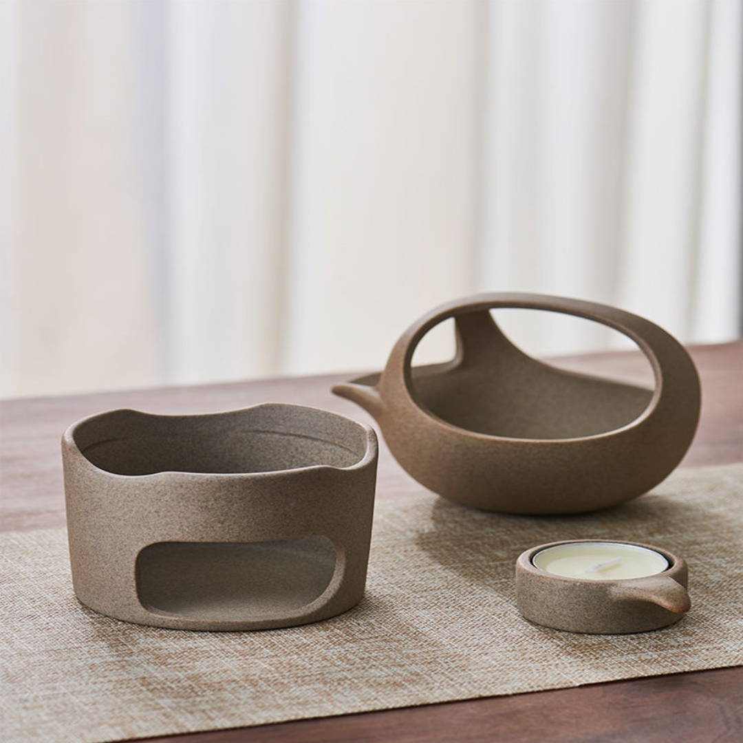 Rynx | Japanese Style Simple Candle Tea Warmer Pot