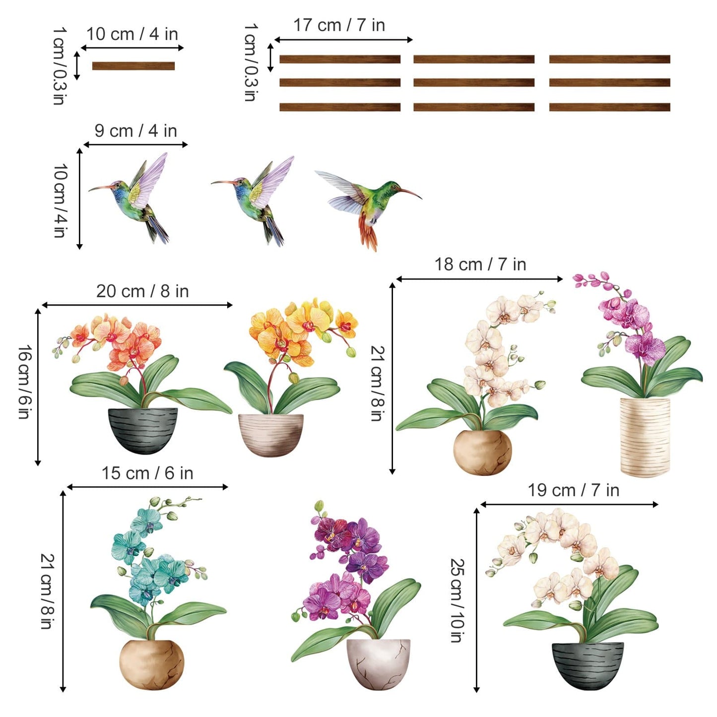 Rynx | Orchid flower wall sticker