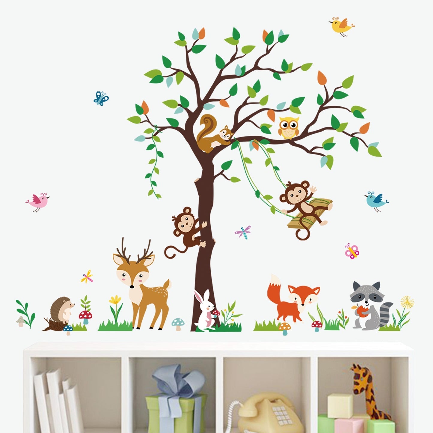 Rynx | Forest Animals Tree Wall Tattoos