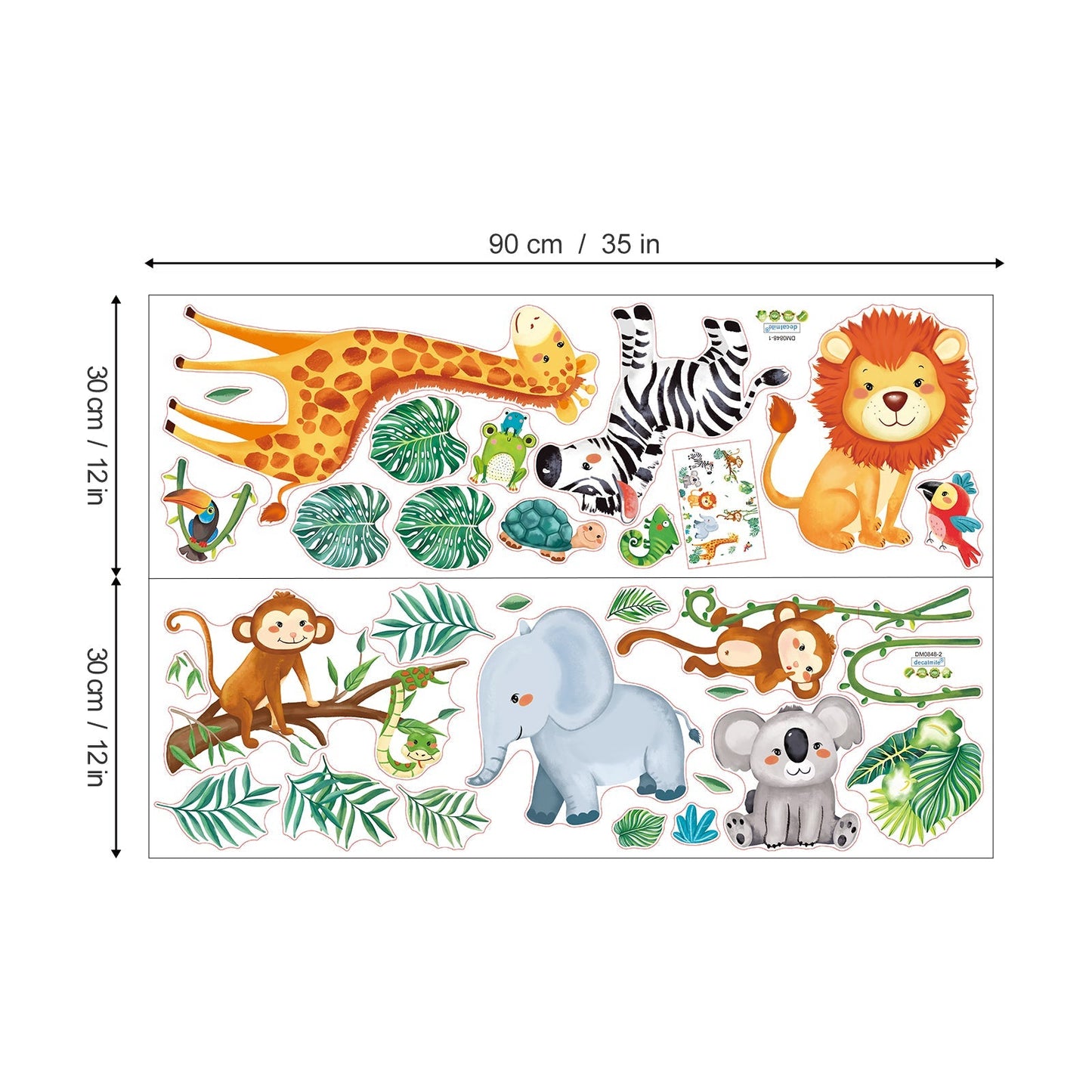 Rynx | Jungle animals wall stickers