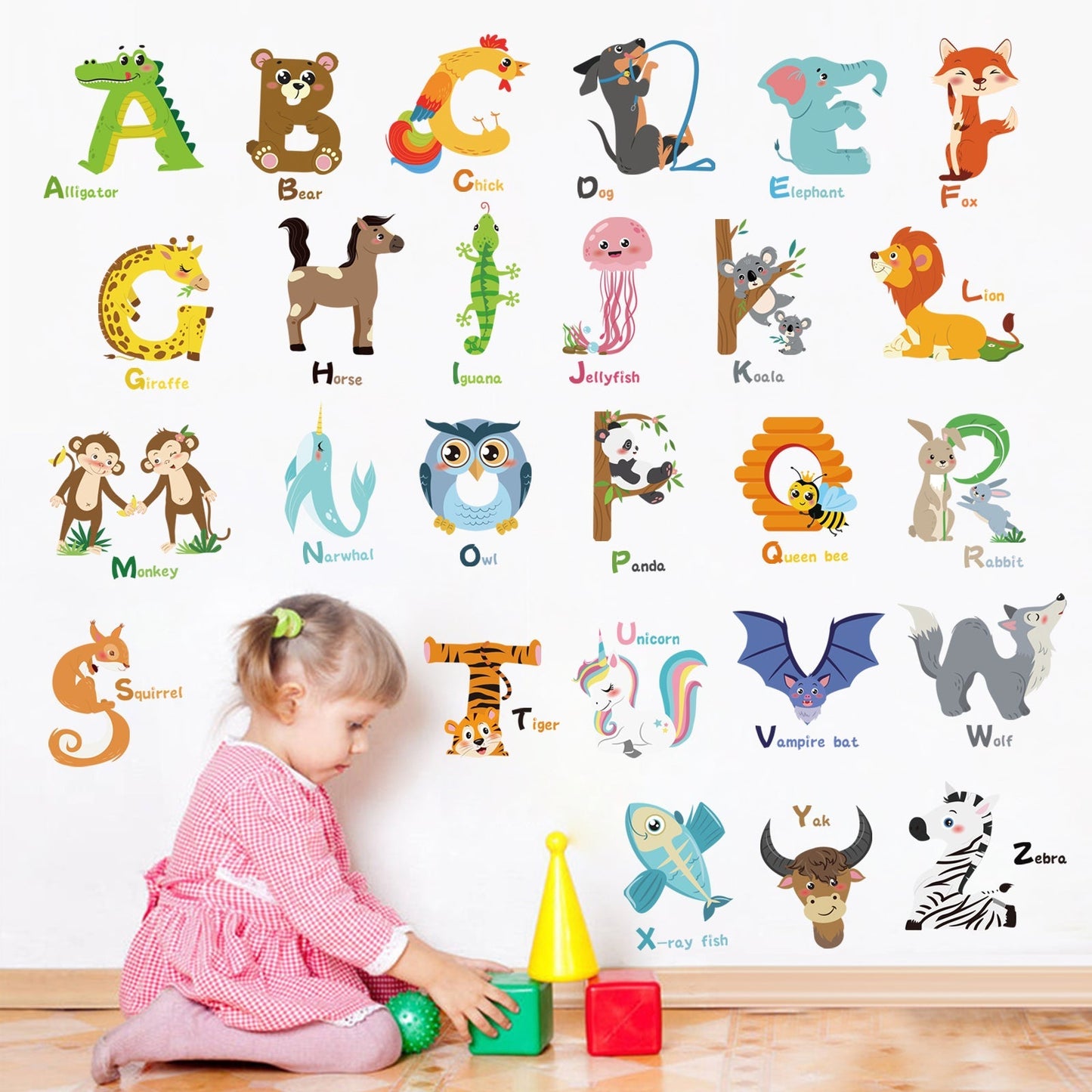 Rynx | Animal Alphabet ABC Wall Tattoos