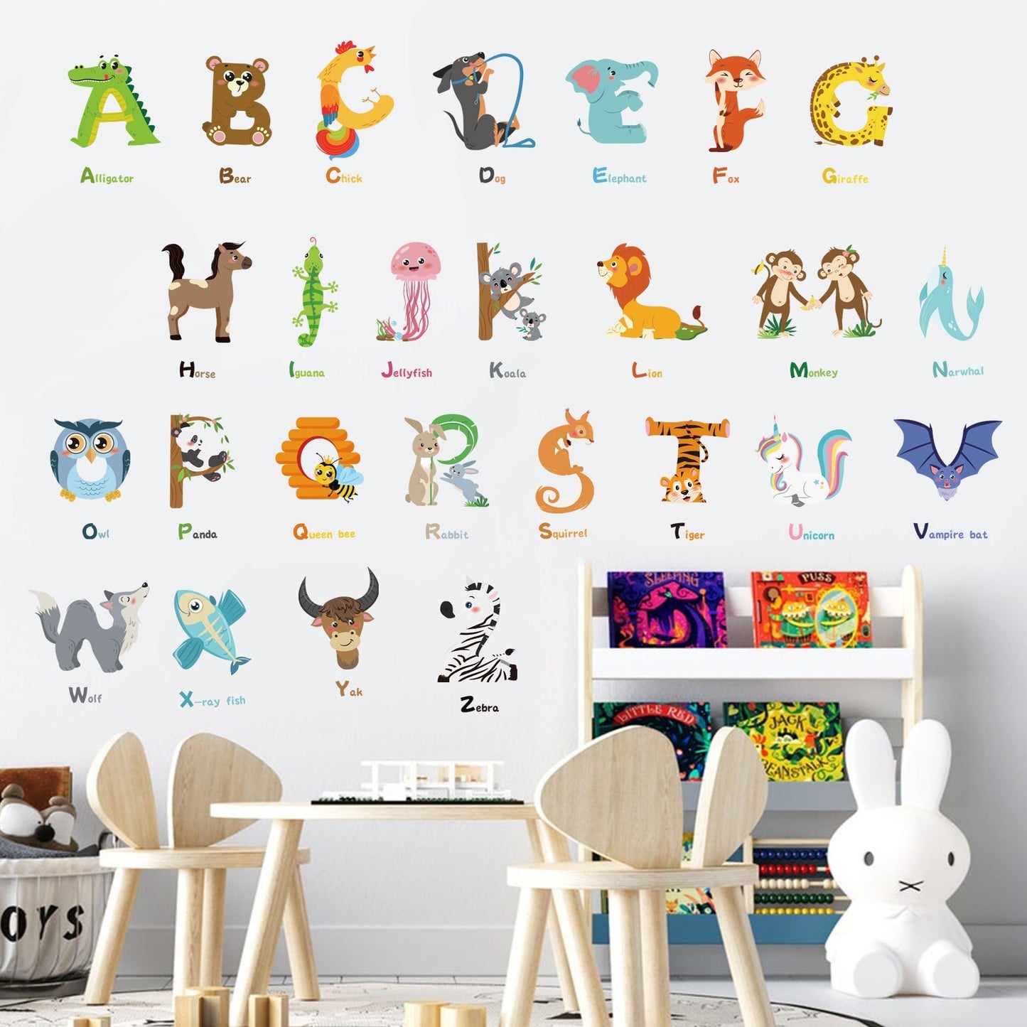 Rynx | Animal Alphabet ABC Wall Tattoos