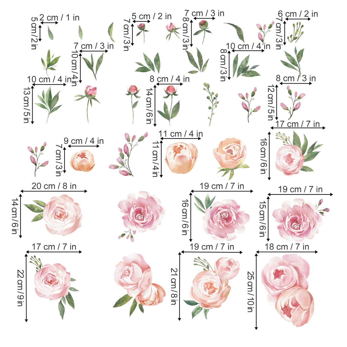 Rynx | Peony Flower Wall Sticker