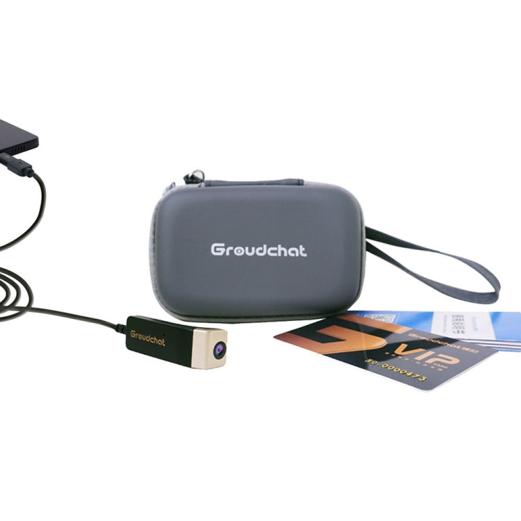 Rynx | Groudchat JP1DV1 1080P HD Smart Camera Mobile Phone USB Live Camera for Glasses Legs, Built-in sound-absorbing and noise-reducing microphone (Black)