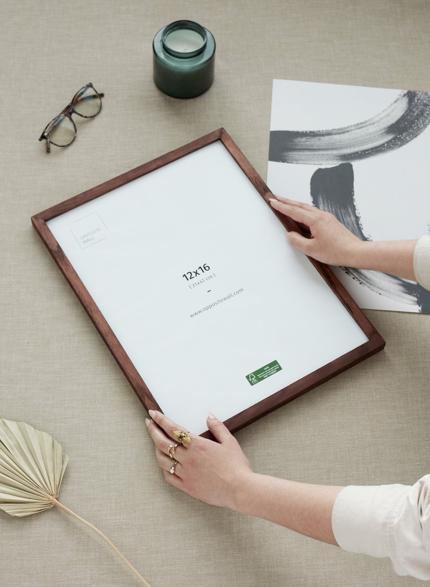 Rynx | Dark Oak Frame, 8.5x11 inches | 22x28 cm