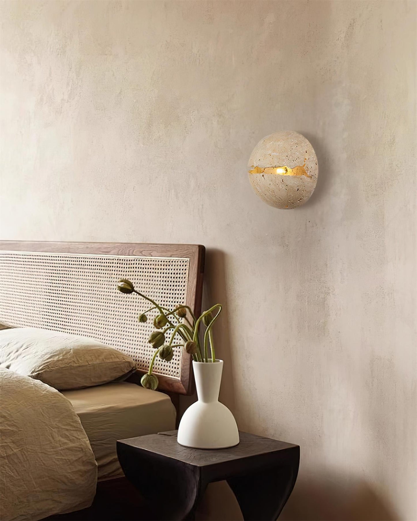 Rynx | Dino Egg Stone Wall Lamp