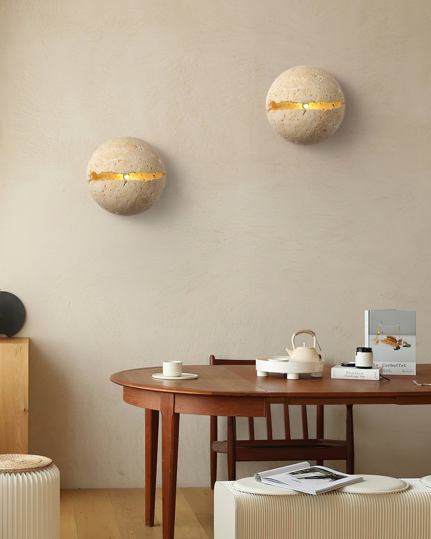 Rynx | Dino Egg Stone Wall Lamp