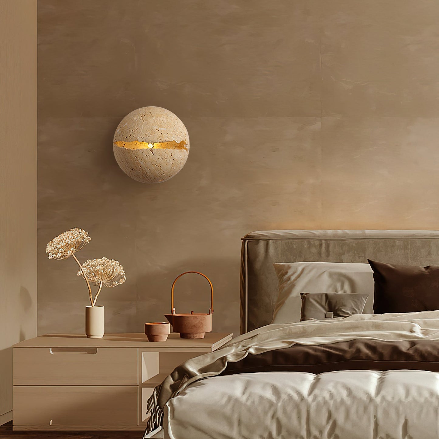 Rynx | Dino Egg Stone Wall Lamp