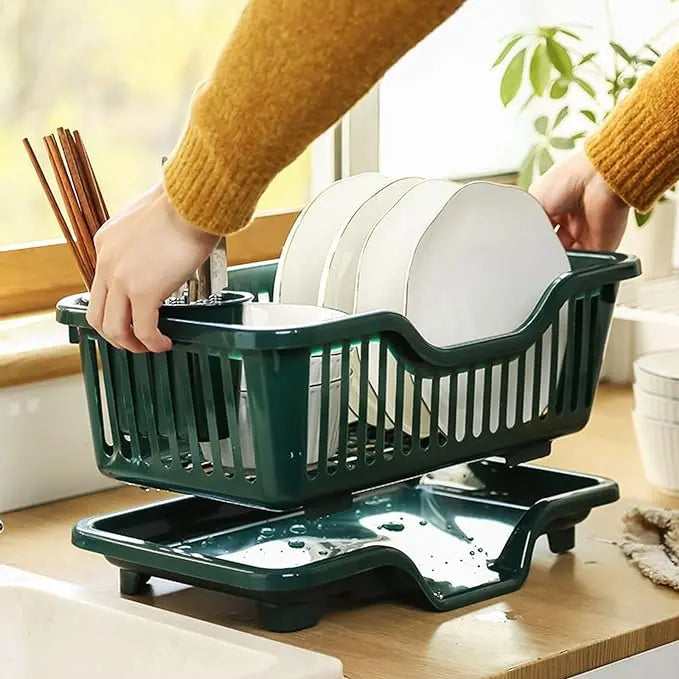 Rynx | Double-layer drying rack for dishes and cutlery – Space-saving solution