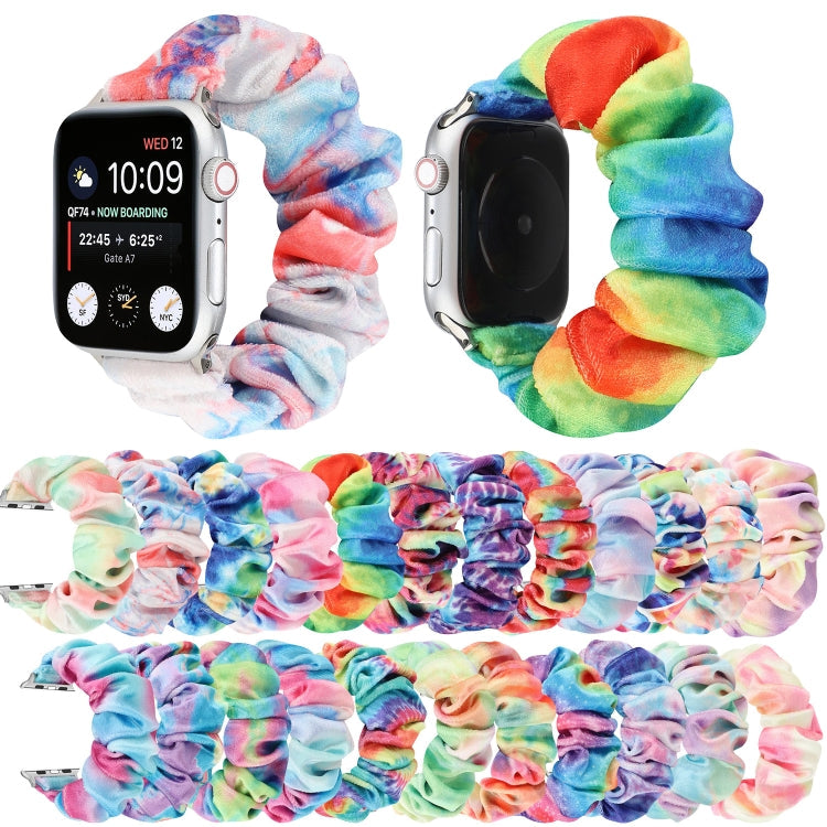 Rynx | Flannel Hair Ring Bracelet For Apple Watch Series 9&8&7 41mm / SE 3&SE 2&6&SE&5&4 40mm / 3&2&1 38mm(12)