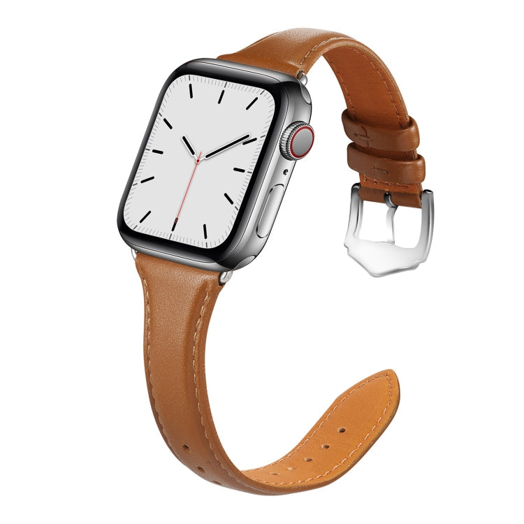 Rynx | Genuine Leather Bracelet for Apple Watch Series 7 41mm / 6 & SE & 5 & 4 40mm / 3 & 2 & 1 38mm (Brown)