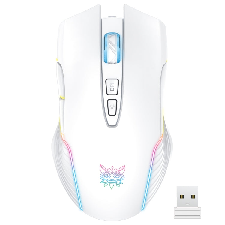 Rynx | ONIKUMA CW905 2.4G RGB Lighting Wireless Mouse (Gray White)