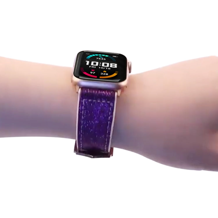 Rynx | Glitter Starry Sky Watch Strap for Apple Watch Series 9&8&7 41mm / SE 3&SE 2&6&SE&5&4 40mm / 3&2&1 38mm (Light Purple)